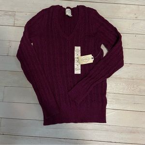 NWT/St. John’s Bay/maroon/sweater/medium